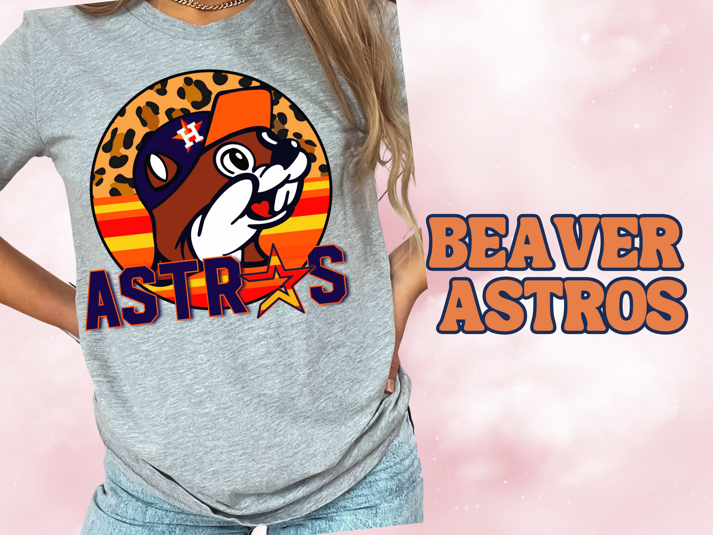 Astros Baseball & Beaver Tee - Unisex Soft Style T-shirt for Game Day & Beyond
