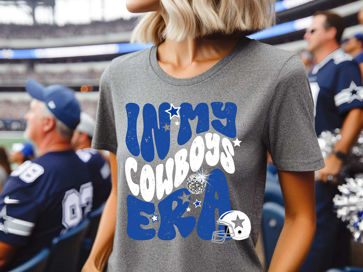 In My Cowboys Era: Groovy Bubble Wave Fan Shirt