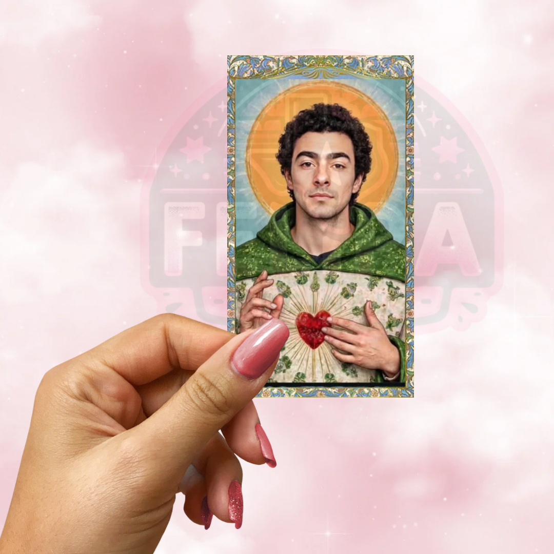St. Luigi Prayer Card Inspired 3x2 Holographic Sticker