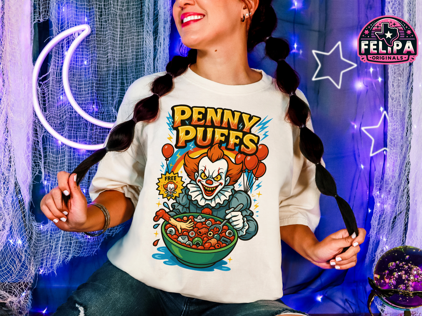 Penny Puffs - Creepy Clown Cereal Tee