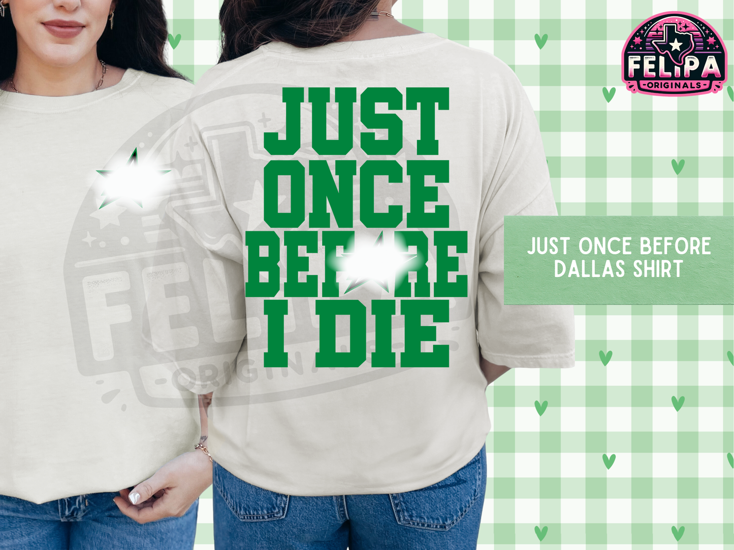 Just Once Before Stars Shirt – Funny Hockey Fan Tee, Dallas Game Day Shirt