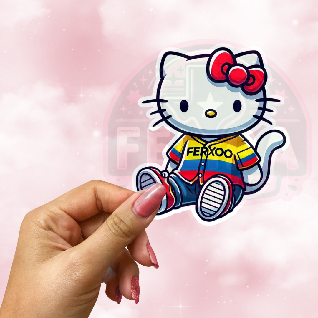 Ferxxo Colombian Pride Kitty Sticker