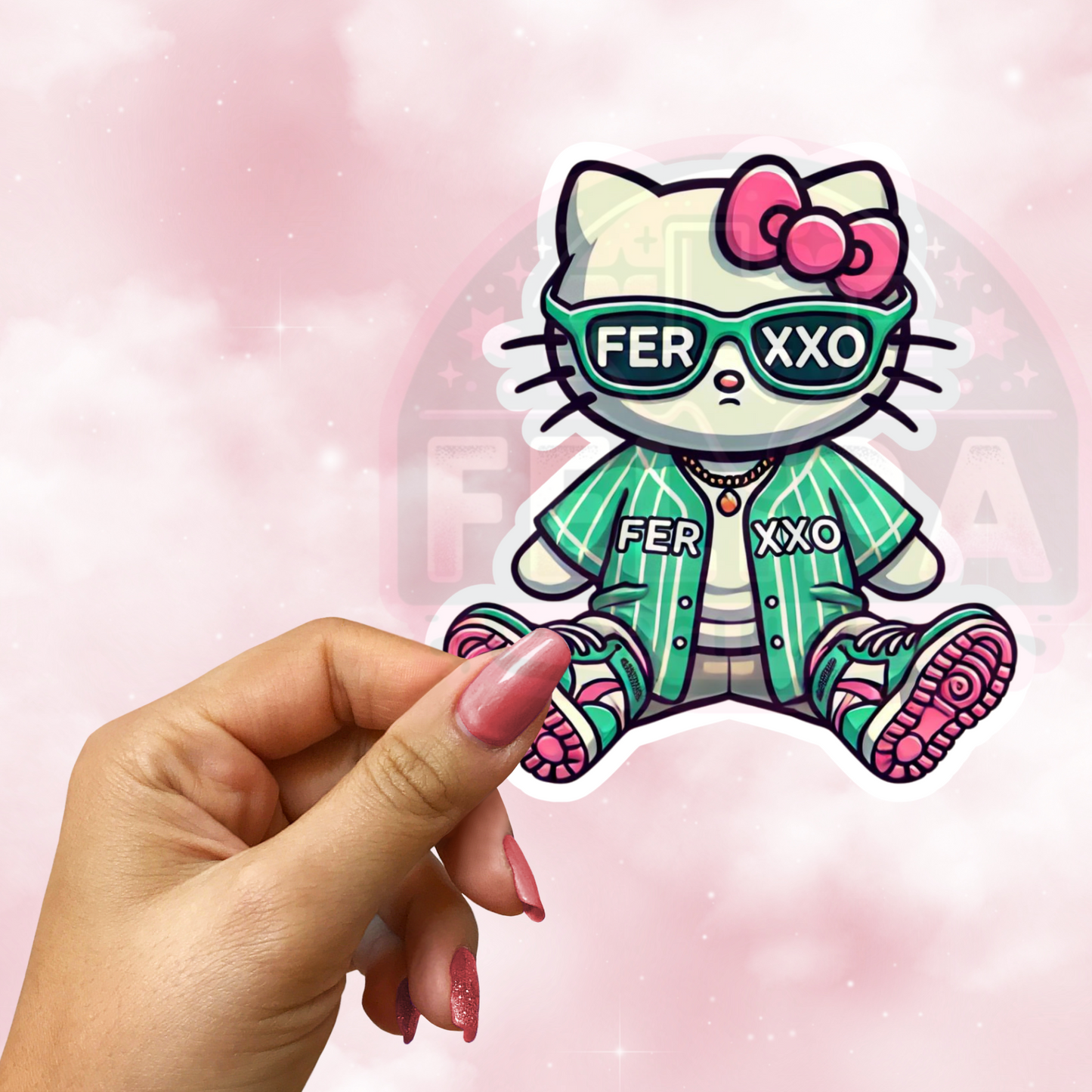 Ferxxo Green Street Kitty Sticker