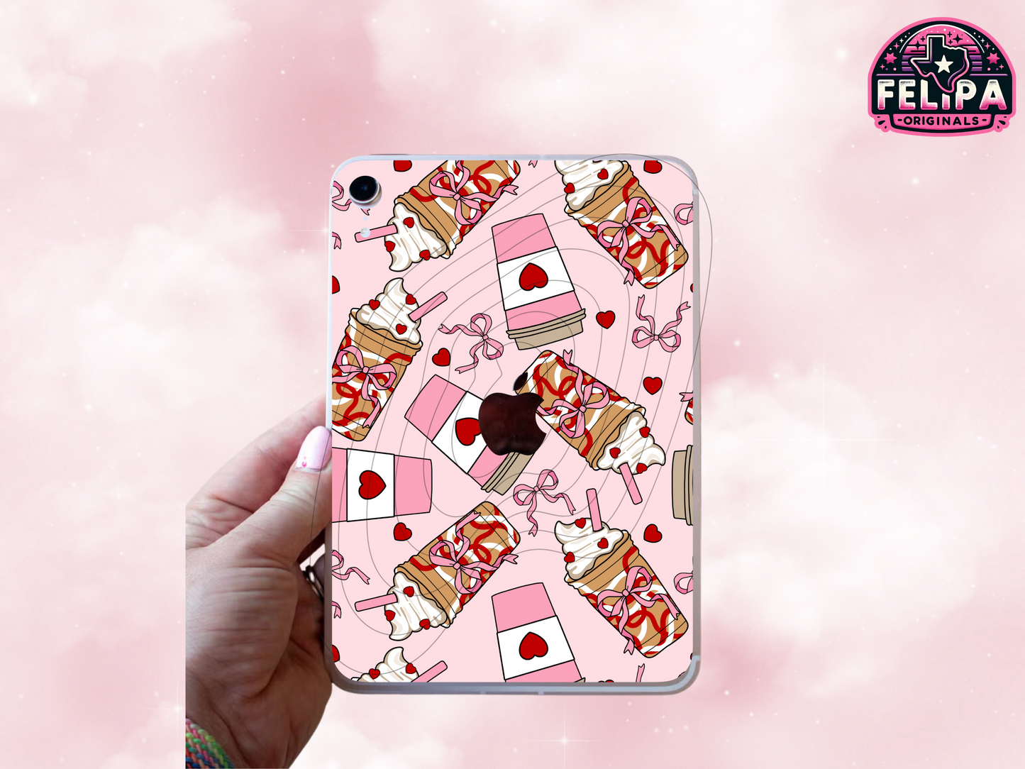 Sweetheart Coffee Lover iPad Mini Insert | Valentine’s Day Accessory for Bookworms