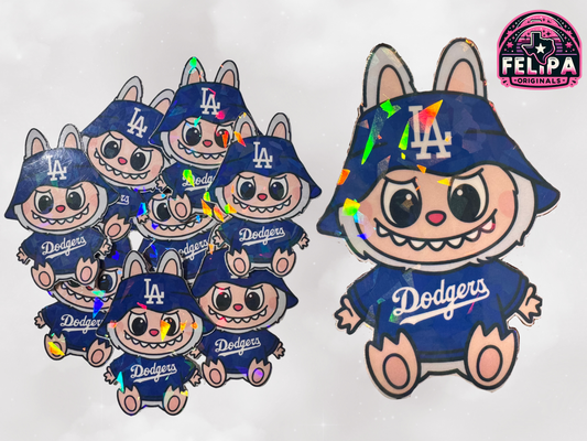 Holographic Dod gers la bu monster Sticker – Handmade, Water-Resistant Vinyl