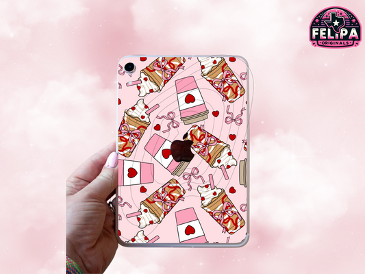 Sweetheart Coffee Lover iPad Mini Insert | Valentine’s Day Accessory for Bookworms